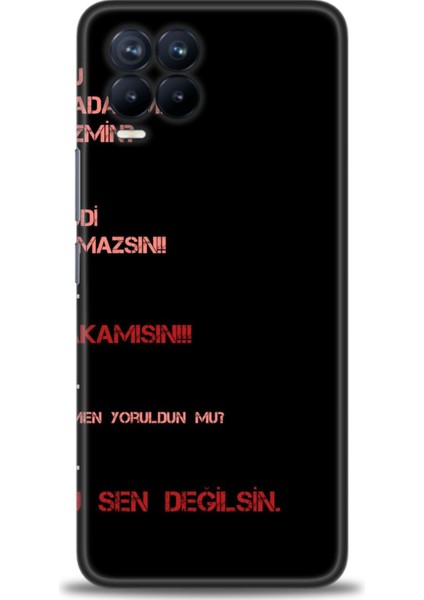 Realme 8 Kılıf Hd Baskılı Kılıf + Seramik Tam Kaplayan Ekran Koruyucu 391
