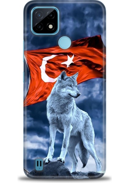 Realme C21 Kılıf Hd Baskılı Kılıf + Seramik Tam Kaplayan Ekran Koruyucu 36