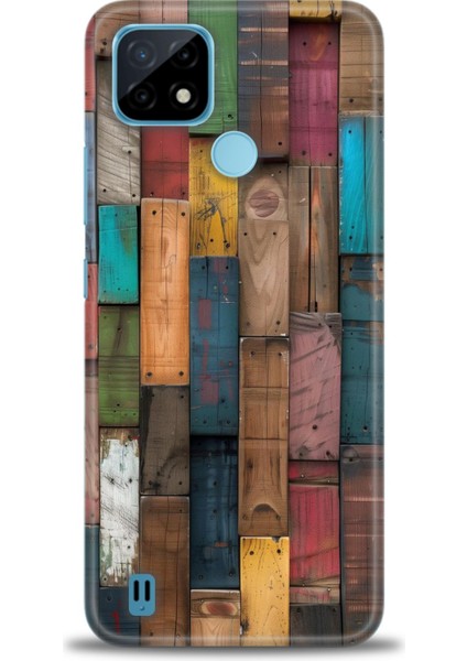 Realme C21 Kılıf Hd Baskılı Kılıf + Seramik Tam Kaplayan Ekran Koruyucu 330
