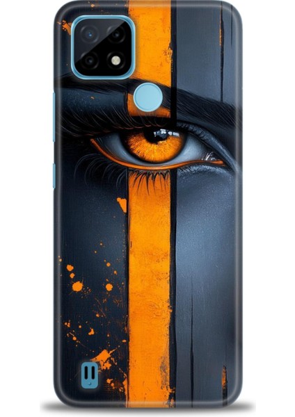 Realme C21 Kılıf Hd Baskılı Kılıf + Seramik Tam Kaplayan Ekran Koruyucu 142