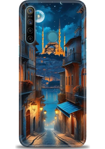 Realme C3 Kılıf Hd Baskılı Kılıf + Seramik Tam Kaplayan Ekran Koruyucu 221