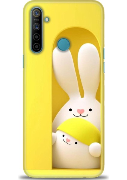 Realme C3 Kılıf Hd Baskılı Kılıf + Seramik Tam Kaplayan Ekran Koruyucu 72