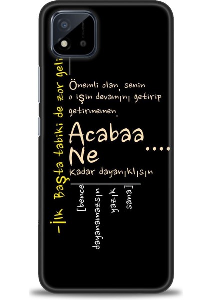 Realme C11 2021 Kılıf Hd Baskılı Kılıf + Seramik Tam Kaplayan Ekran Koruyucu 393