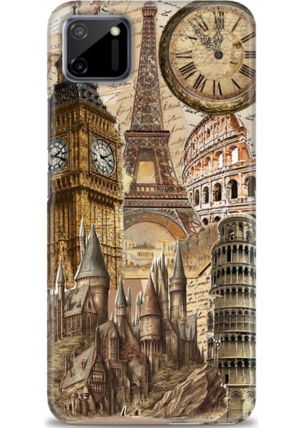 Realme C11 Kılıf Hd Baskılı Kılıf + Seramik Tam Kaplayan Ekran Koruyucu 263