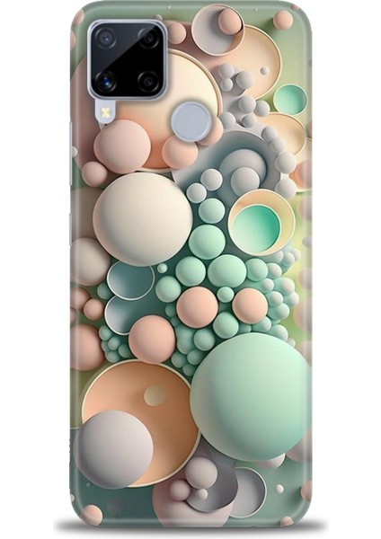 Realme C15 Kılıf Hd Baskılı Kılıf + Seramik Tam Kaplayan Ekran Koruyucu 347