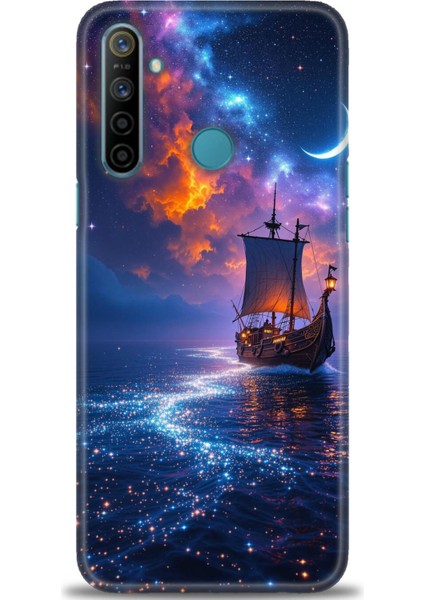 Realme C3 Kılıf Hd Baskılı Kılıf + Seramik Tam Kaplayan Ekran Koruyucu 235