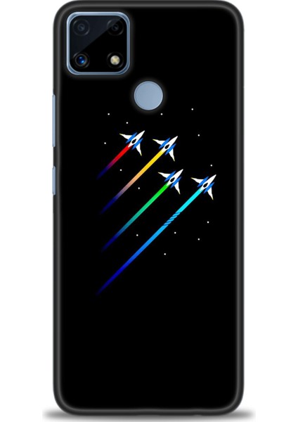Realme C25S Kılıf Hd Baskılı Kılıf + Seramik Tam Kaplayan Ekran Koruyucu 389