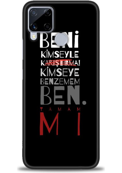 Realme C15 Kılıf Hd Baskılı Kılıf + Seramik Tam Kaplayan Ekran Koruyucu 396