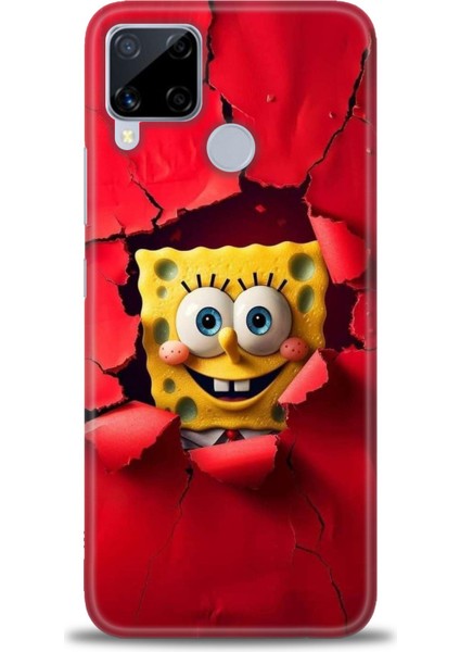 Realme C15 Kılıf Hd Baskılı Kılıf + Seramik Tam Kaplayan Ekran Koruyucu 458