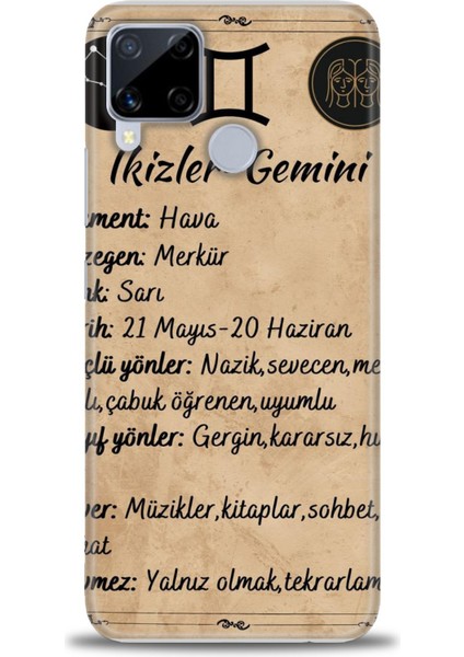 Realme C15 Kılıf Hd Baskılı Kılıf + Seramik Tam Kaplayan Ekran Koruyucu 471