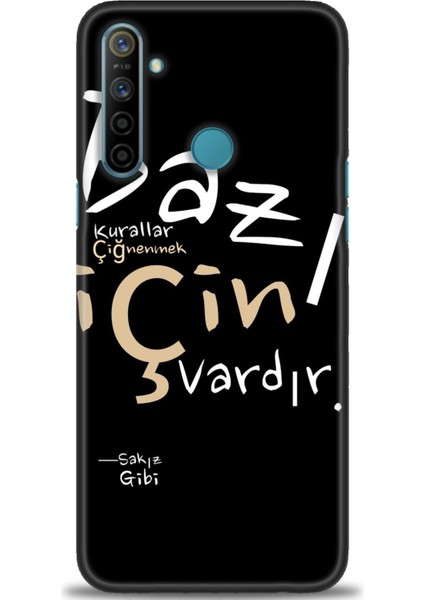 Realme C3 Kılıf Hd Baskılı Kılıf + Seramik Tam Kaplayan Ekran Koruyucu 394