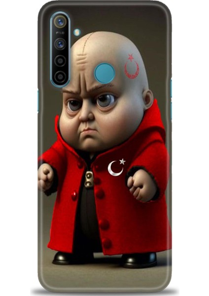 Realme C3 Kılıf Hd Baskılı Kılıf + Seramik Tam Kaplayan Ekran Koruyucu 245