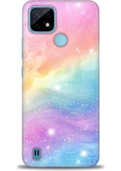 Realme C21 Kılıf Hd Baskılı Kılıf + Seramik Tam Kaplayan Ekran Koruyucu 422