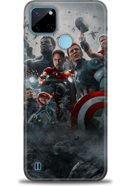 Realme C21Y Kılıf Hd Baskılı Kılıf + Seramik Tam Kaplayan Ekran Koruyucu 98