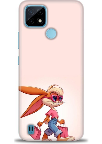 Realme C21 Kılıf Hd Baskılı Kılıf + Seramik Tam Kaplayan Ekran Koruyucu 404