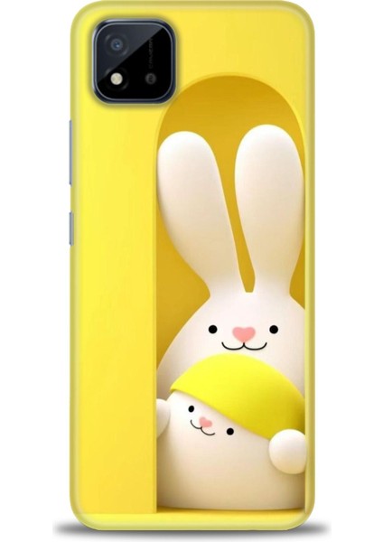 Realme C11 2021 Kılıf Hd Baskılı Kılıf + Seramik Tam Kaplayan Ekran Koruyucu 72
