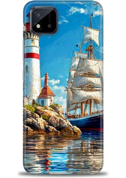 Realme C11 2021 Kılıf Hd Baskılı Kılıf + Seramik Tam Kaplayan Ekran Koruyucu 239