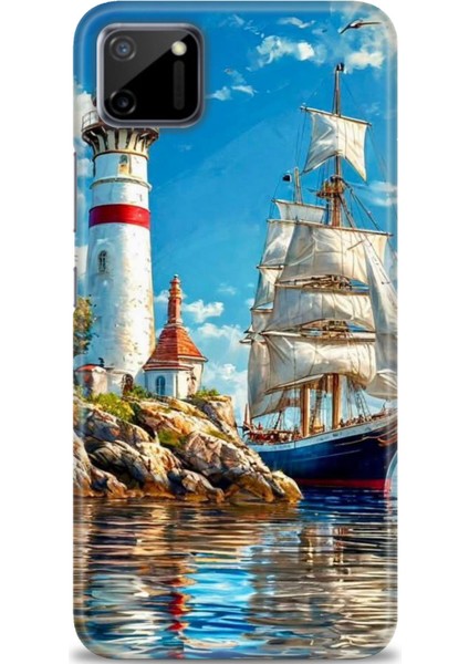 Realme C11 Kılıf Hd Baskılı Kılıf + Seramik Tam Kaplayan Ekran Koruyucu 239