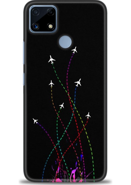 Realme C25 Kılıf Hd Baskılı Kılıf + Seramik Tam Kaplayan Ekran Koruyucu 388