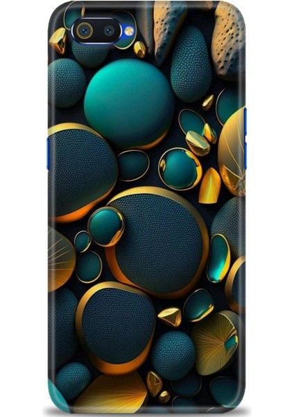 Realme C2 Kılıf Hd Baskılı Kılıf + Seramik Tam Kaplayan Ekran Koruyucu 345