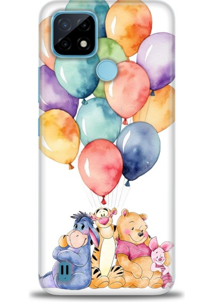 Realme C21 Kılıf Hd Baskılı Kılıf + Seramik Tam Kaplayan Ekran Koruyucu 60