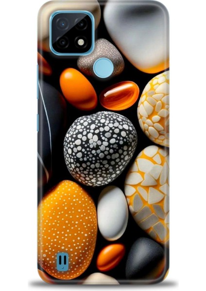 Realme C21 Kılıf Hd Baskılı Kılıf + Seramik Tam Kaplayan Ekran Koruyucu 342