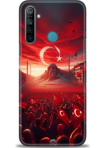 Realme C3 Kılıf Hd Baskılı Kılıf + Seramik Tam Kaplayan Ekran Koruyucu 39