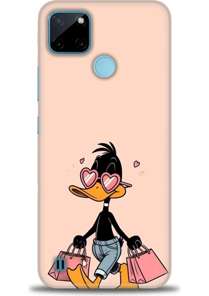 Realme C21Y Kılıf Hd Baskılı Kılıf + Seramik Tam Kaplayan Ekran Koruyucu 405