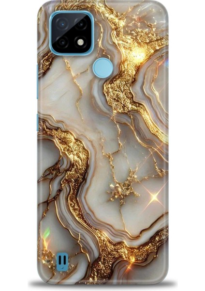 Realme C21 Kılıf Hd Baskılı Kılıf + Seramik Tam Kaplayan Ekran Koruyucu 313