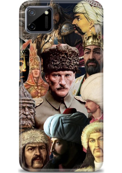 Realme C11 Kılıf Hd Baskılı Kılıf + Seramik Tam Kaplayan Ekran Koruyucu 466