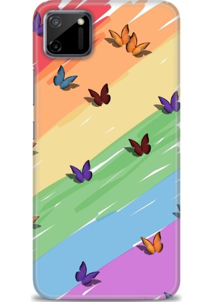 Realme C11 Kılıf Hd Baskılı Kılıf + Seramik Tam Kaplayan Ekran Koruyucu 420