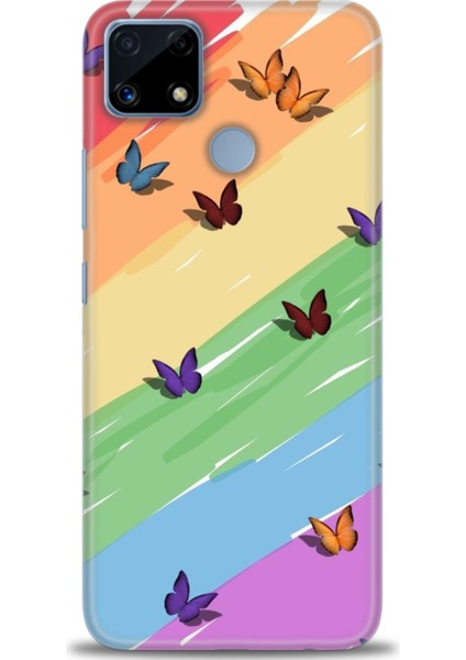 Realme C25 Kılıf Hd Baskılı Kılıf + Seramik Tam Kaplayan Ekran Koruyucu 420
