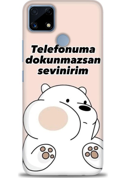 Realme C25S Kılıf Hd Baskılı Kılıf + Seramik Tam Kaplayan Ekran Koruyucu 158