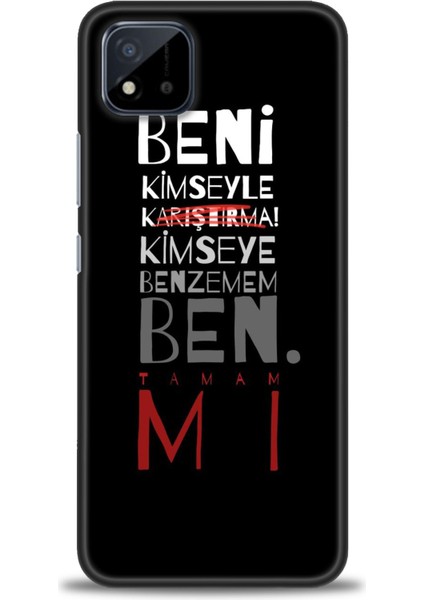 Realme C11 2021 Kılıf Hd Baskılı Kılıf + Seramik Tam Kaplayan Ekran Koruyucu 396