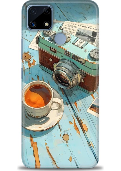 Realme C25S Kılıf Hd Baskılı Kılıf + Seramik Tam Kaplayan Ekran Koruyucu 269