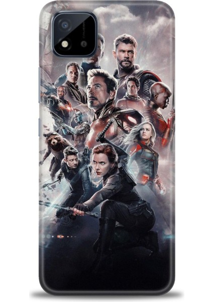 Realme C11 2021 Kılıf Hd Baskılı Kılıf + Seramik Tam Kaplayan Ekran Koruyucu 99
