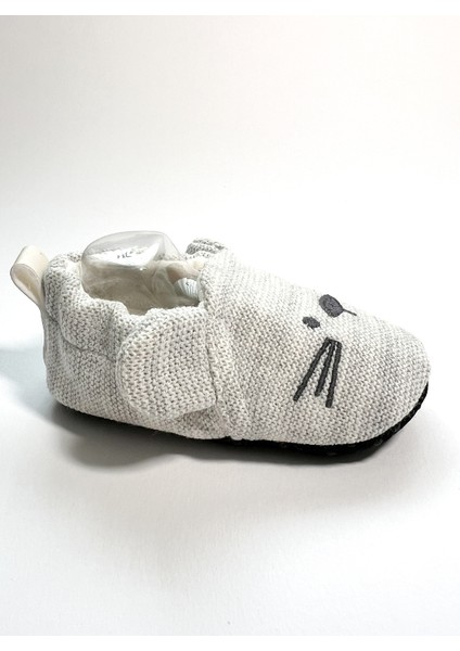 Terleme Yapmayan Yazlık Bebek Patiği Tavşan Nakışlı Kaydırmaz Tabanlı 100% Pamuk Triko fiyatları