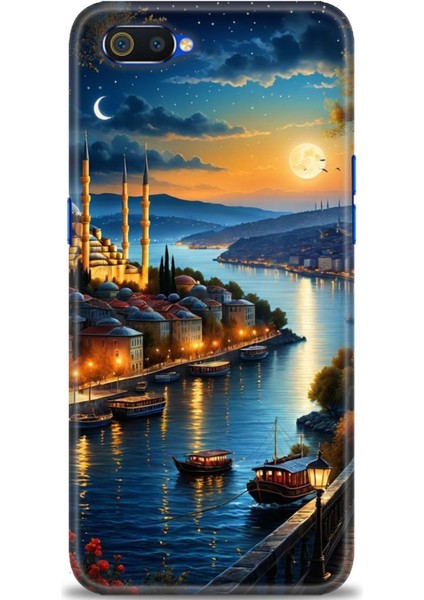 Realme C2 Kılıf Hd Baskılı Kılıf + Seramik Tam Kaplayan Ekran Koruyucu 222