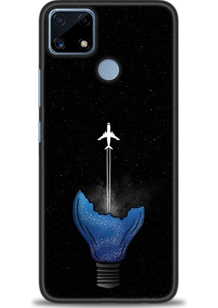 Realme C25S Kılıf Hd Baskılı Kılıf + Seramik Tam Kaplayan Ekran Koruyucu 383