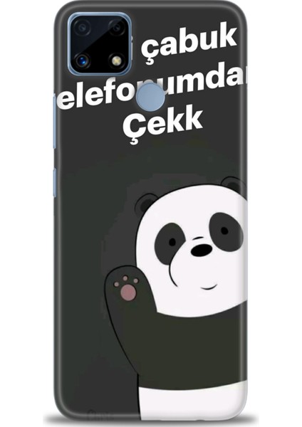 Realme C25 Kılıf Hd Baskılı Kılıf + Seramik Tam Kaplayan Ekran Koruyucu 156