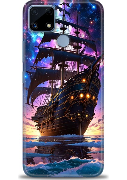 Realme C25 Kılıf Hd Baskılı Kılıf + Seramik Tam Kaplayan Ekran Koruyucu 236