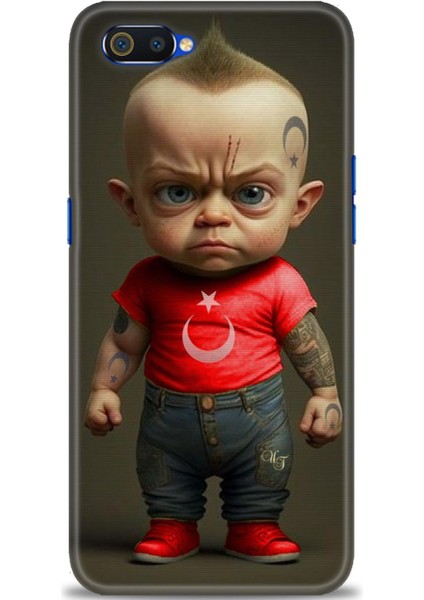 Realme C2 Kılıf Hd Baskılı Kılıf + Seramik Tam Kaplayan Ekran Koruyucu 244