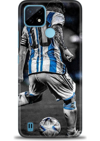 Realme C21 Kılıf Hd Baskılı Kılıf + Seramik Tam Kaplayan Ekran Koruyucu 11