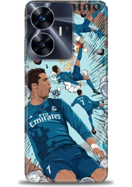 Realme C55 4g Kılıf Hd Baskılı Kılıf + Seramik Tam Kaplayan Ekran Koruyucu 1