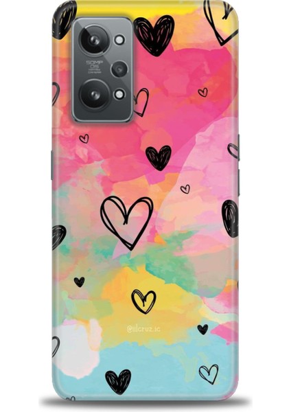 Realme Gt2 Kılıf Hd Baskılı Kılıf + Seramik Tam Kaplayan Ekran Koruyucu 417