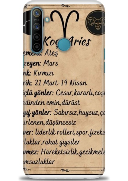 Realme C3 Kılıf Hd Baskılı Kılıf + Seramik Tam Kaplayan Ekran Koruyucu 479
