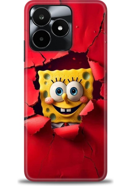 Realme C53 Kılıf Hd Baskılı Kılıf + Seramik Tam Kaplayan Ekran Koruyucu 458