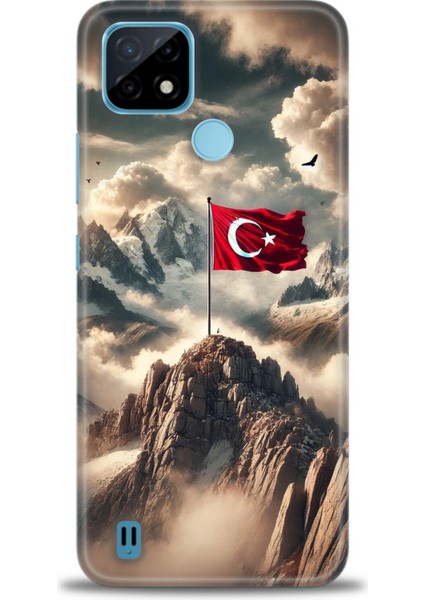 Realme C21 Kılıf Hd Baskılı Kılıf + Seramik Tam Kaplayan Ekran Koruyucu 34