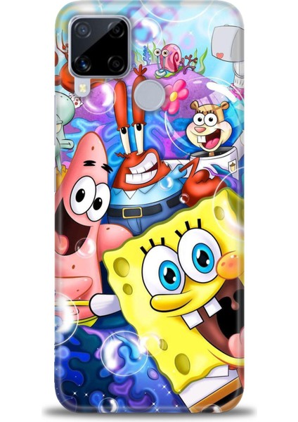 Realme C15 Kılıf Hd Baskılı Kılıf + Seramik Tam Kaplayan Ekran Koruyucu 455
