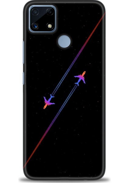Realme C25 Kılıf Hd Baskılı Kılıf + Seramik Tam Kaplayan Ekran Koruyucu 390